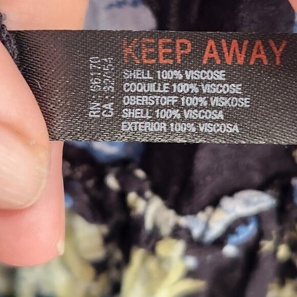 Intimately Free People Bali Wild Daisy Slip Black Ruffle Baby-doll Dress Women M - Picture 4 of 9